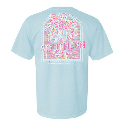 Southern Fried Cotton East Coast Breeze Tee - Chambray