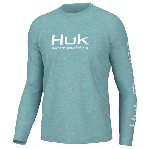 Huk Pursuit Performance Shirt - Marine Blue Heather