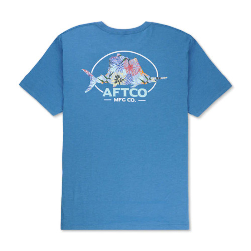 Aftco Summertime Tee - Azure Heather