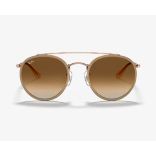 Ray-Ban Round Double Bridge Sunglasses - Copper/Light Brown Gradient Ray-Ban Round Double Bridge Sunglasses - Copper/Light Brown Gradient