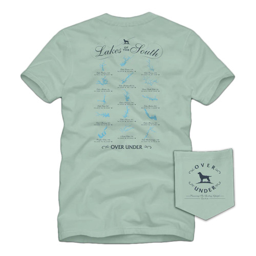 Over Under Clothing Lakes of the South Tee - Green Tea