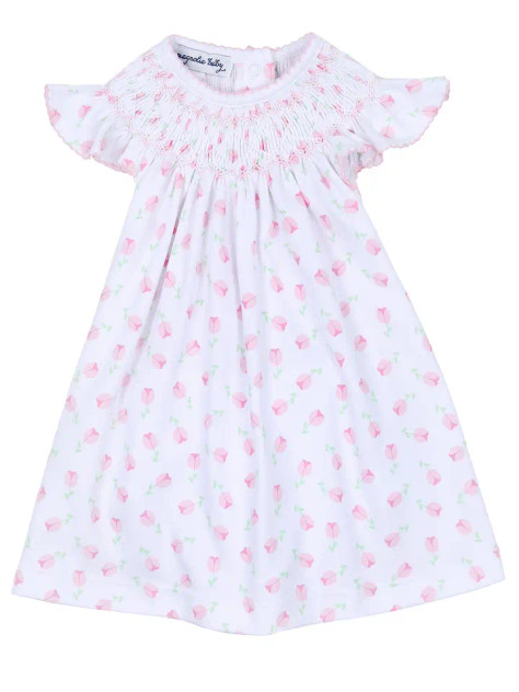 Magnolia Baby Tessa's Classics Pink Bishop Printed Flutters Toddler Dress