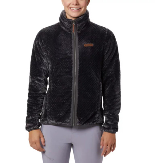 Columbia Women's Fire Side II Sherpa Full Zip Fleece-Shark Columbia Women's Fire Side II Sherpa Full Zip Fleece-Shark
