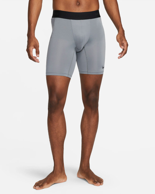 Nike Pro Men's Dri-FIT Fitness Long Shorts - Smoke Grey/Black Nike Pro Men's Dri-FIT Fitness Long Shorts - Smoke Grey/Black