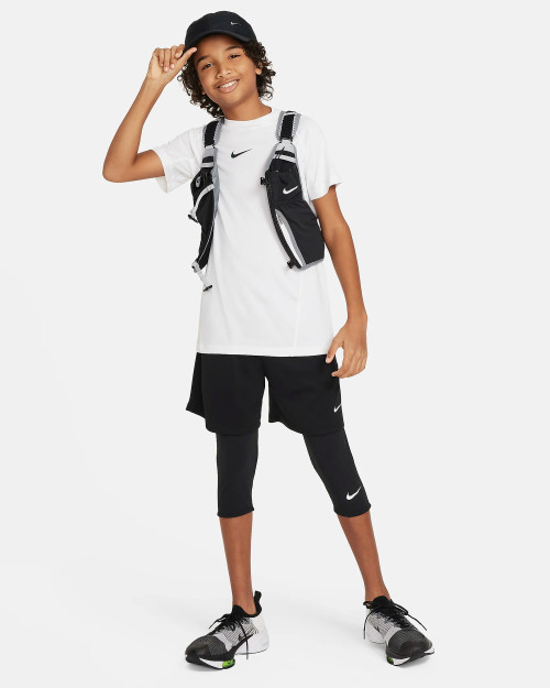 Nike Pro Dri-Fit Big Kids' 3/4 Length Tights - Black/White