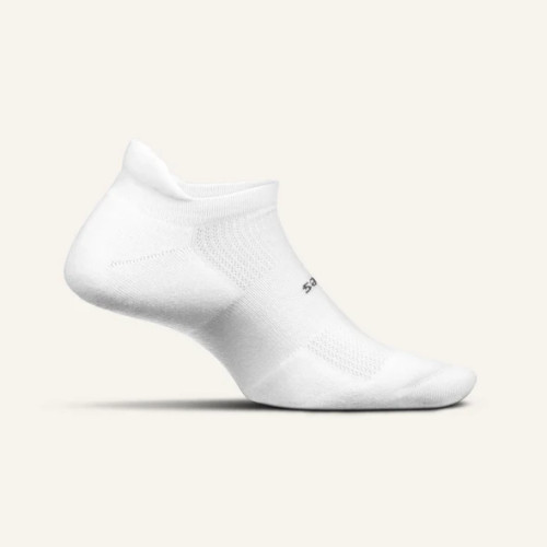 Feetures Women's High Performance Max Cushion No Show Tab - White X-Large Feetures Women's High Performance Max Cushion No Show Tab - White X-Large