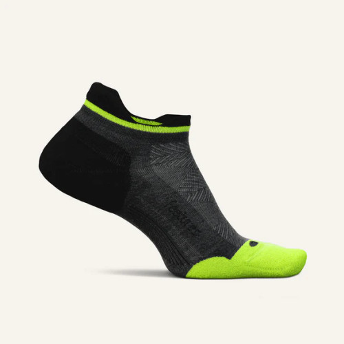 Feeture Women's Elite Max Cushion No Show Tab - Midnight Neon Feeture Women's Elite Max Cushion No Show Tab - Midnight Neon