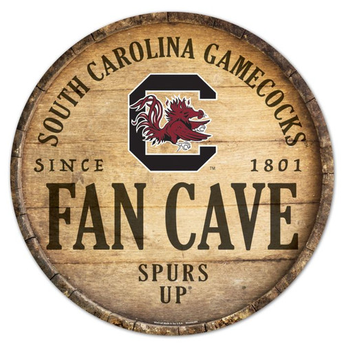 Wincraft South Carolina Gamecocks Round Wood Sign Wincraft South Carolina Gamecocks Round Wood Sign