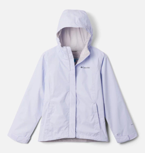 Columbia Girls' Arcadia Rain Jacket - Snowdrift Columbia Girls' Arcadia Rain Jacket - Snowdrift