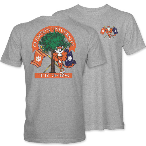 Palmetto Shirt Co. Clemson Crossed Flags Tee Palmetto Shirt Co. Clemson Crossed Flags Tee