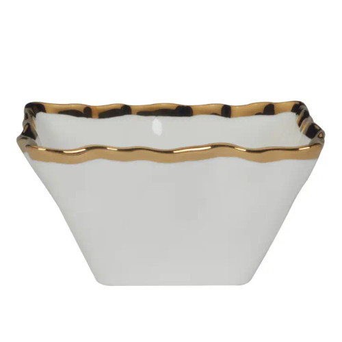 Certified International Regency Gold Square Snack Bowls 5in X 2.5in Certified International Regency Gold Square Snack Bowls 5in X 2.5in