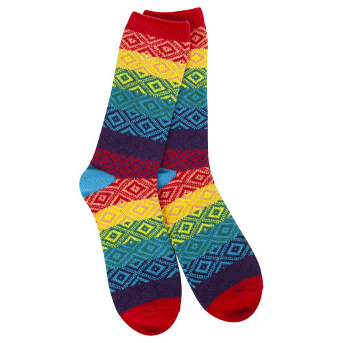 World's Softest Socks Weekend Gem Crew - Rainbow Multi World's Softest Socks Weekend Gem Crew - Rainbow Multi