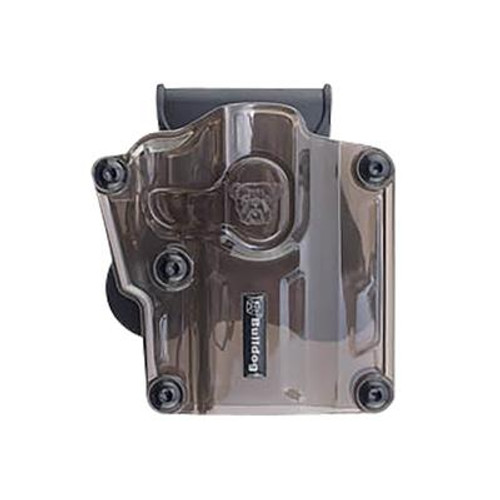 Bulldog Cases Max Multi-Fit Polymer Holster with Paddle, Smoke Brown