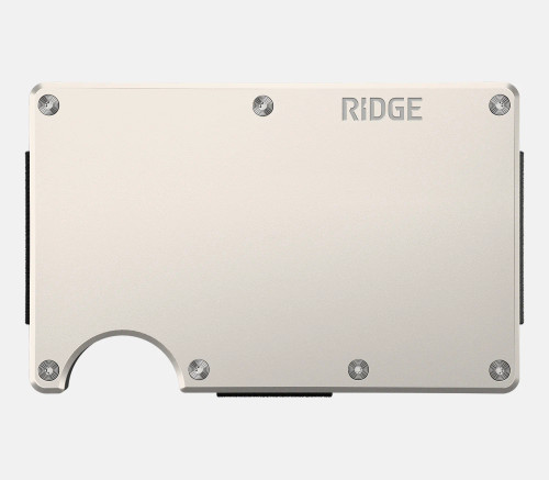 Ridge Wallet - Monaco White/Aluminum
