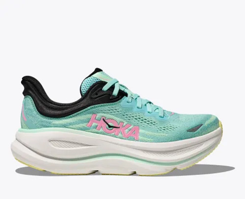 Hoka Women's Bondi 9 Wide - Blue Spark/Mint Fluorite Hoka Women's Bondi 9 Wide - Blue Spark/Mint Fluorite
