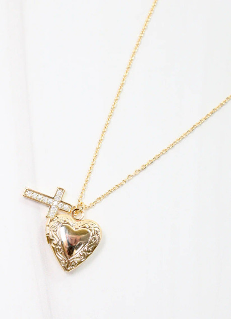 Caroline Hill Elaine Gold Charm Necklace Caroline Hill Elaine Gold Charm Necklace