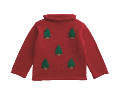 Mud Pie Kids Christmas Tree Rollneck Sweater Mud Pie Kids Christmas Tree Rollneck Sweater