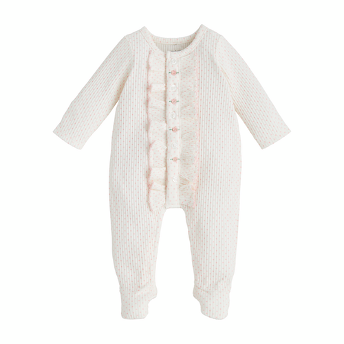 Mud Pie Rosette Polka Dot Baby Sleeper Mud Pie Rosette Polka Dot Baby Sleeper