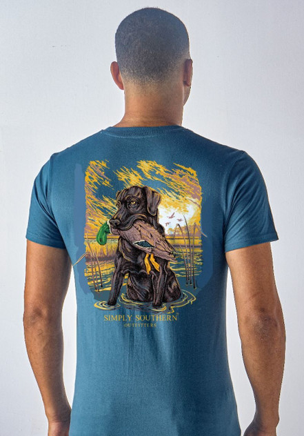 Simply Southern Men's Duck Dog Tee - Comet Simply Southern Men's Duck Dog Tee - Comet