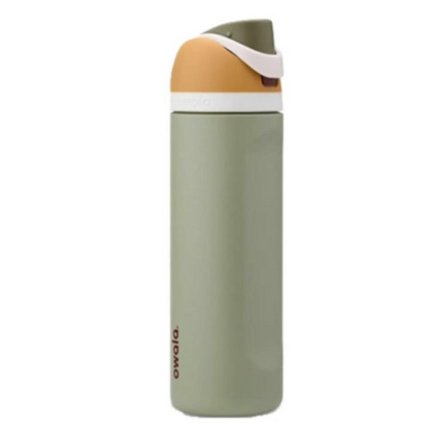 Owala FreeSip 24 fl. oz. Tan BPA Free Muddy Buddy Water