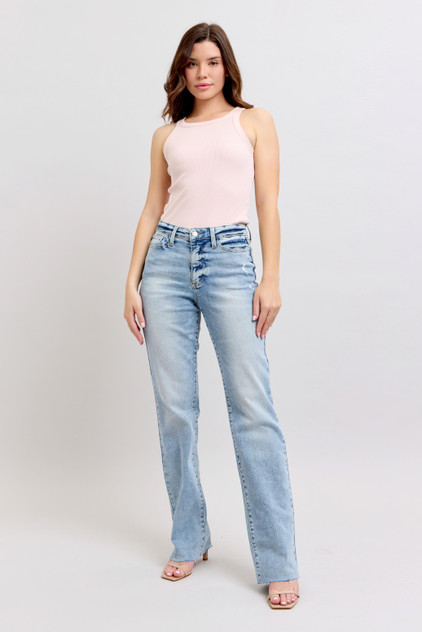 Judy Blue MR Light Wash Dad Jean Judy Blue MR Light Wash Dad Jean