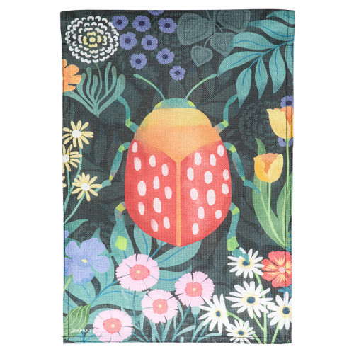 Evergreen Garden Park Beetle Burlap Garden Flag