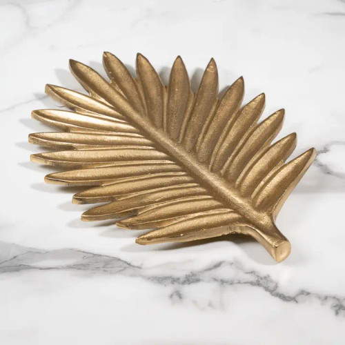 India Handicrafts Golden Leaf Trivet
