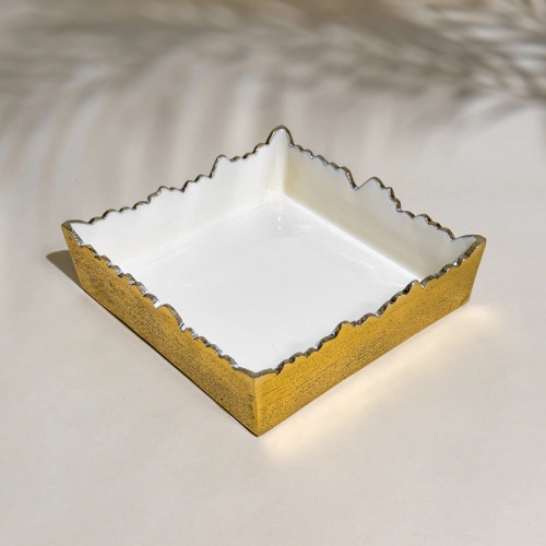 India Handicrafts Alum Calling Napkin Box Enamel