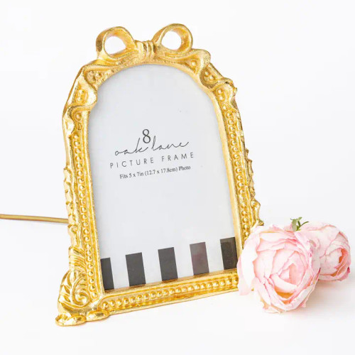 8 Oak Lane Gold Ribbon 5x7 Picture Frame