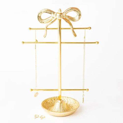 8 Oak Lane Gold Bow Jewelry Holder