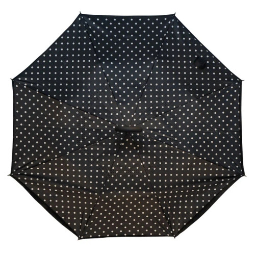 Calla Black and White Polka Dots Topsy Turvy Umbrella Calla Black and White Polka Dots Topsy Turvy Umbrella