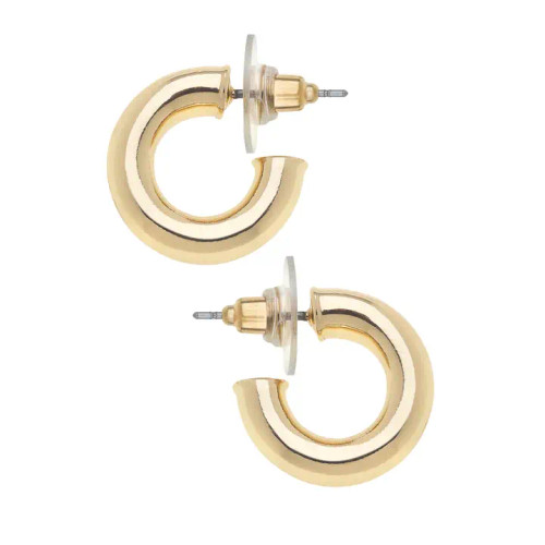 Canvas Coraline Hoop Earrings in Shiny Gold Canvas Coraline Hoop Earrings in Shiny Gold