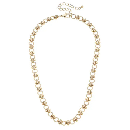 Canvas Lindsey Linked Cable Chain Necklace in Shiny Gold
