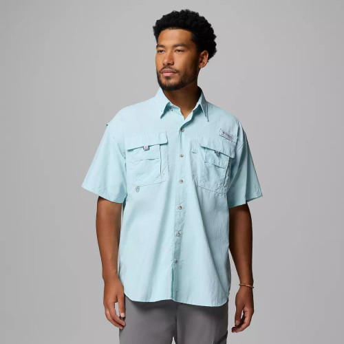 Columbia Men’s PFG Bahama II Short Sleeve Shirt - Marine Light