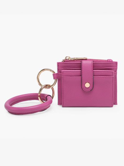 Jen & Co. Sammie Vegan Wallet w/ Bangle - Rhubarb Purple Jen & Co. Sammie Vegan Wallet w/ Bangle - Rhubarb Purple