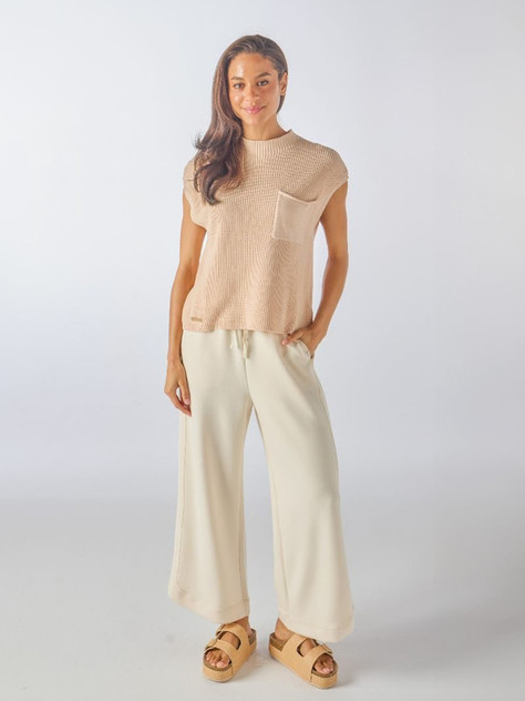 Simply Southern Breeze Top with Pocket - Macadamia Simply Southern Breeze Top with Pocket - Macadamia