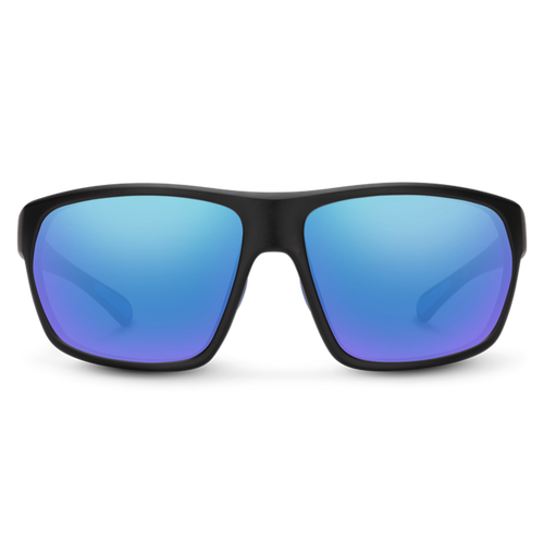 Suncloud Boone Polarized Sunglasses - Matte Black/Blue Mirror