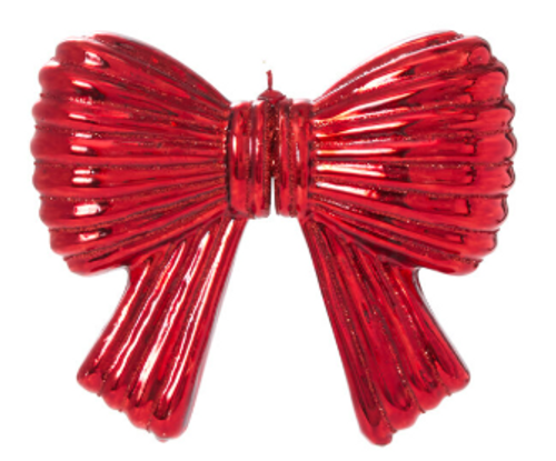 Accent Decor Red Metallic Bow Ornament Accent Decor Red Metallic Bow Ornament