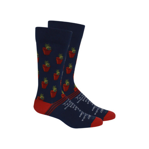 Brown Dog Socks Men's Poppy - Insignia Blue Brown Dog Socks Men's Poppy - Insignia Blue