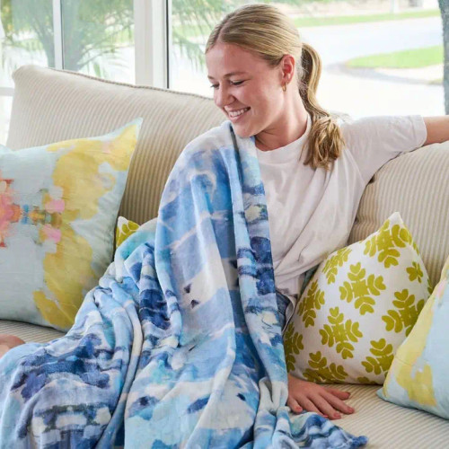 Laura Park Ocean Breeze Fleece Blanket Laura Park Ocean Breeze Fleece Blanket