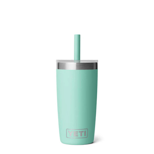 Yeti Seafoam 10oz Rambler Tumbler with Straw