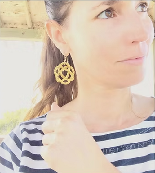 The Heart Knot Gold Heart Knot Earrings The Heart Knot Gold Heart Knot Earrings