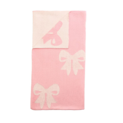 Mud Pie Bow Knit Blanket