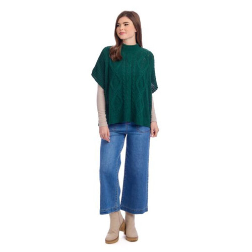 Mud Pie Claude Cable Knit Sweater - Green
