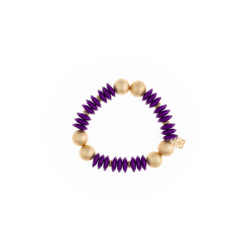 Mary Square James Bracelet - Purple Mary Square James Bracelet - Purple