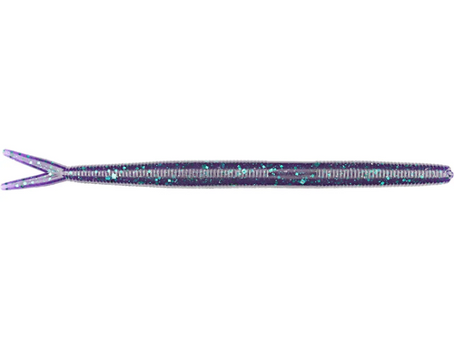 Zoom Fluke Stick 6¼″ (125‑xxx) – Salt‑Impregnated Hybrid Stick/Jerkbait (10‑Pack) - Junebug