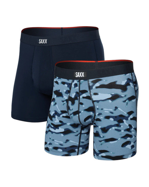 Saxx Vibe Xtra Soft Comfort Boxer Brief 6" - 2 Pack - Pond Camo/Navy Saxx Vibe Xtra Soft Comfort Boxer Brief 6" - 2 Pack - Pond Camo/Navy