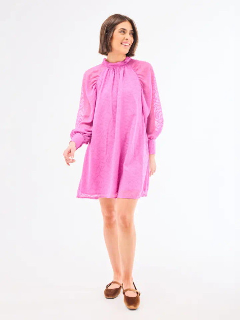 Mary Square Veronica Dress - Crocus