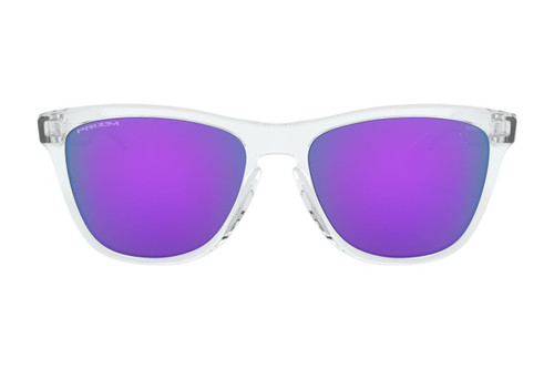 Oakley Frogskins Sunglasses – Polished Clear/Prizm Violet Oakley Frogskins Sunglasses – Polished Clear/Prizm Violet