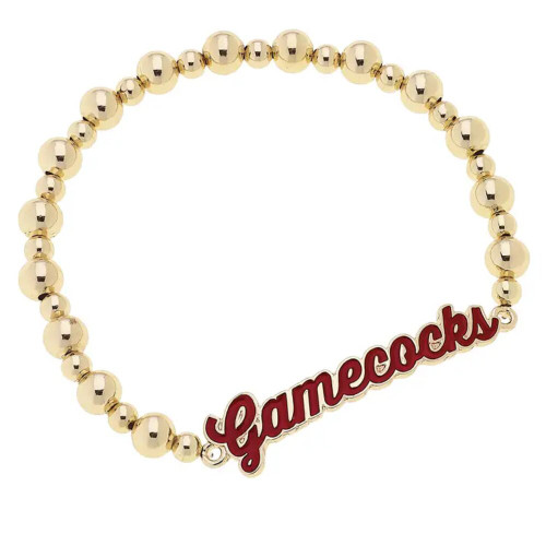 Canvas South Carolina Gamecocks Autograph Enamel Stretch Bracelet Canvas South Carolina Gamecocks Autograph Enamel Stretch Bracelet